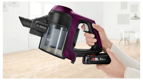 Bosch Unlimited 6 BCS6111P Akku-Handstaubsauger 18V 18V Beutellos, inkl. Akku