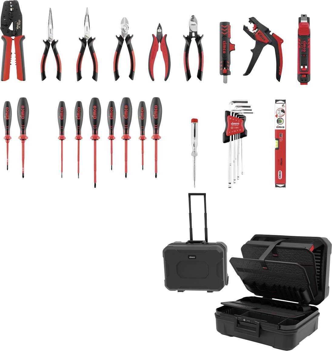 Cimco CimCase PRO B1T2 178600 Werkzeugkoffer bestückt