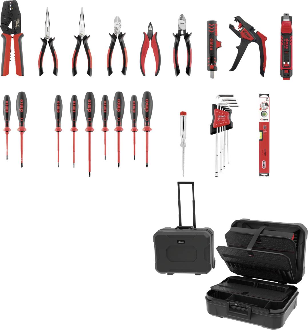 Cimco CimCase PRO B1L2 178601 Werkzeugkoffer bestückt