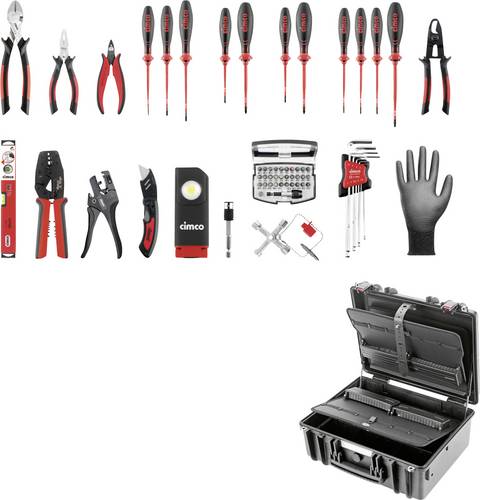 Cimco Gigant-S 176821 Werkzeugkoffer bestückt (B x H x T) 412 x 478 x 214 mm
