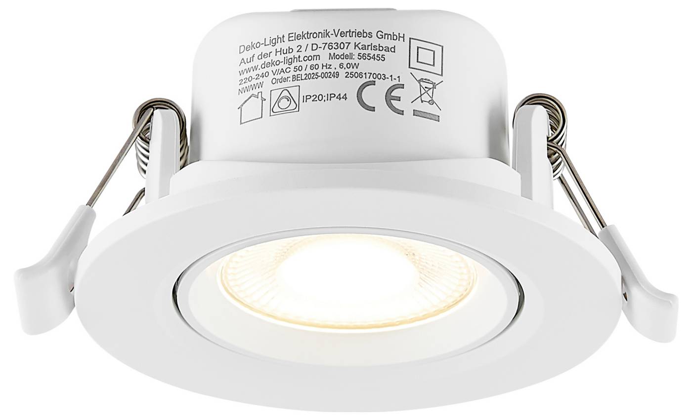 Deko Light 565455 Surtur Tilt 68 Einbauleuchte LED 6W Weiß