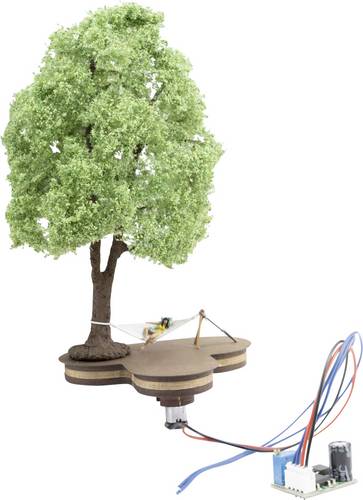 NOCH H0 Micro-motion Baum mit Hängematte – Ruhe und Sommergefühl in Bewegung