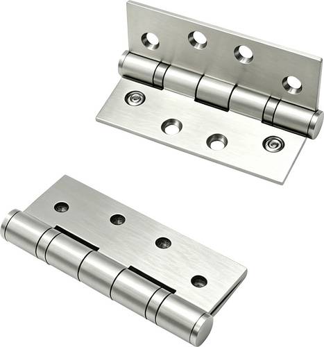 TOOLCRAFT 304 Edelstahl Türscharnier 100x76mm, 2 stk set 101 mm 1 Paar