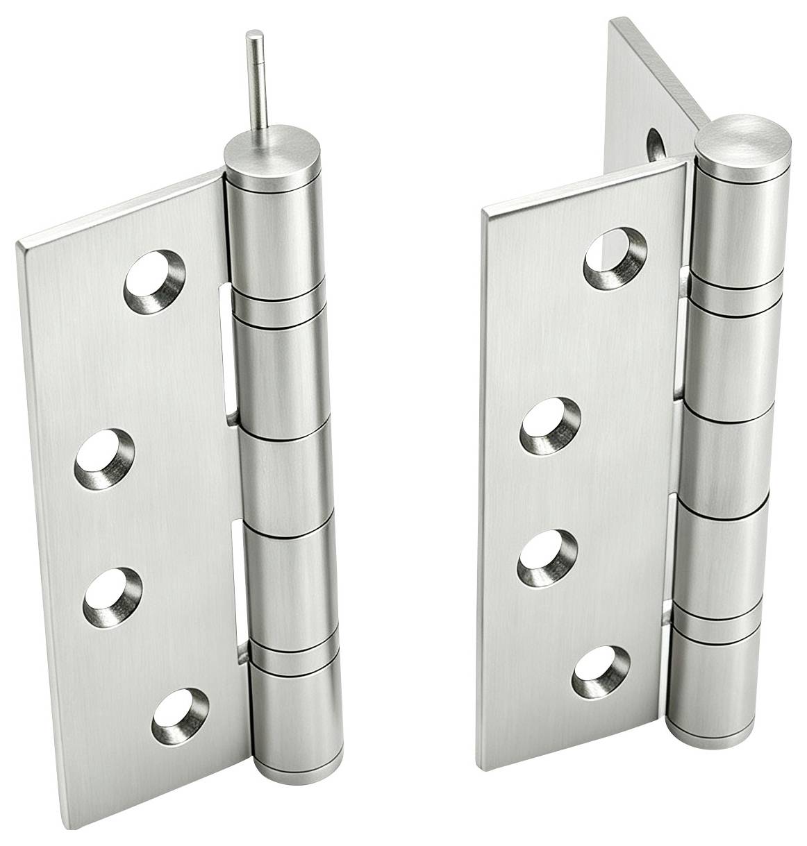 TOOLCRAFT 304 Edelstahl Türscharnier 100x76mm, 2stk set 101mm 1 Paar