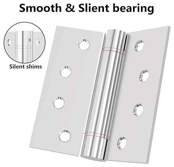 TOOLCRAFT 304 Edelstahl Türscharnier 100x76mm, 2stk set 101mm 1 Paar