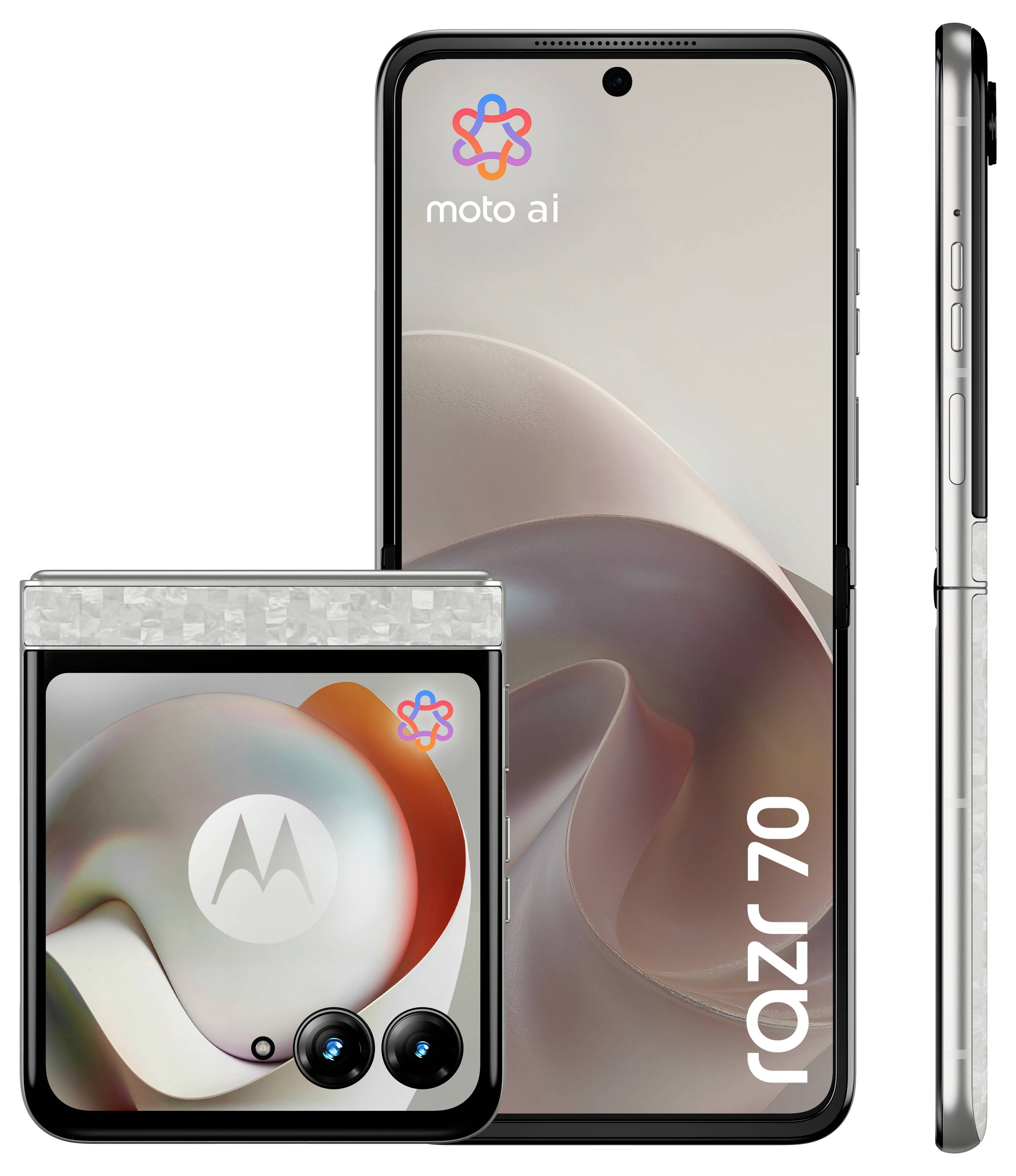 Motorola razr 70 256GB Weiß EEK A (A - G) 17.5cm (6.9 Zoll) Smartphone