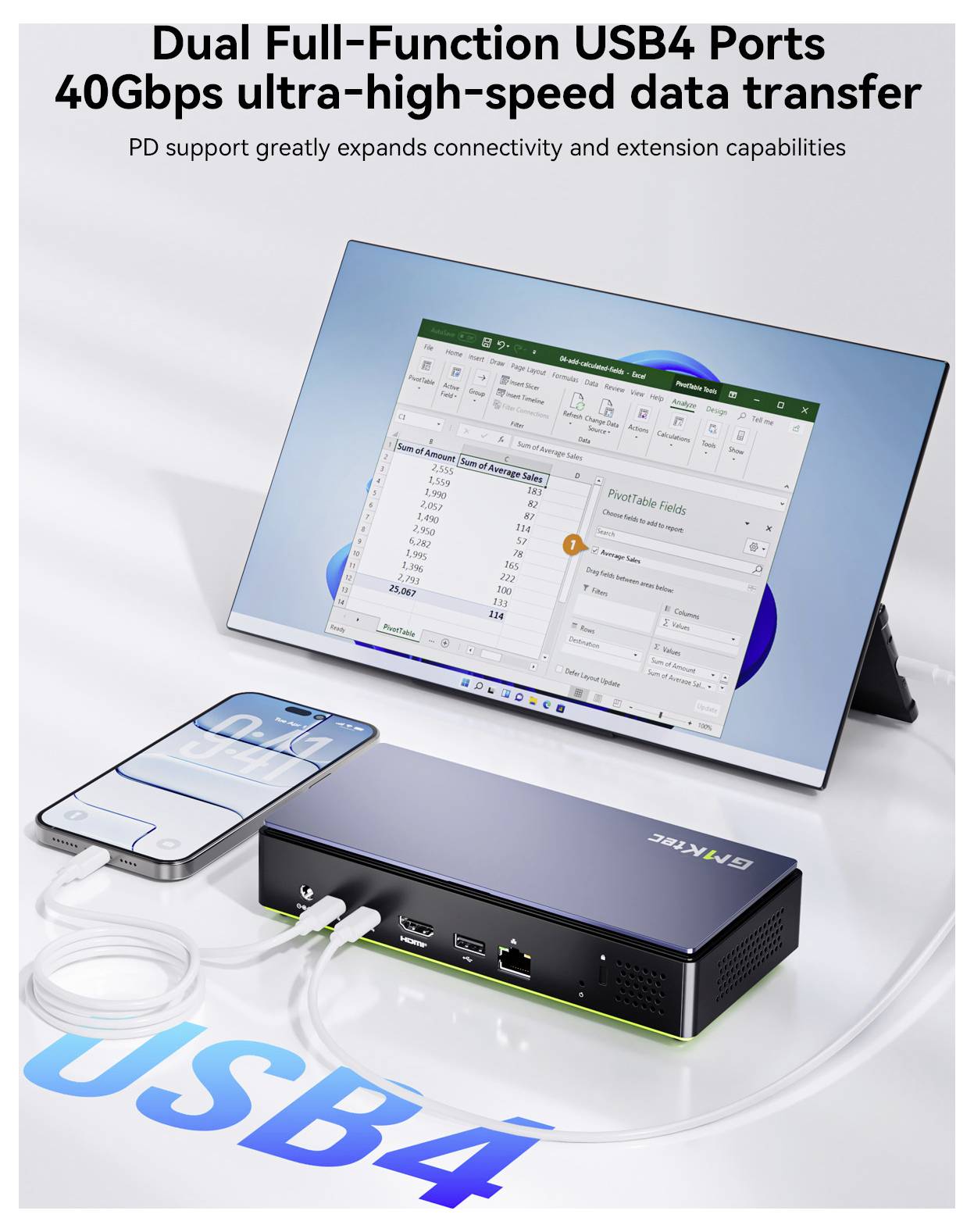 GMKtec Mini PC K13-1 Intel® Core™ Ultra 7 256V Intel® Core™ Ultra 7 256V 4.8GHz 16GB RAM 1TB SSD Intel Arc™ 140V Win 11 Pro K13-1