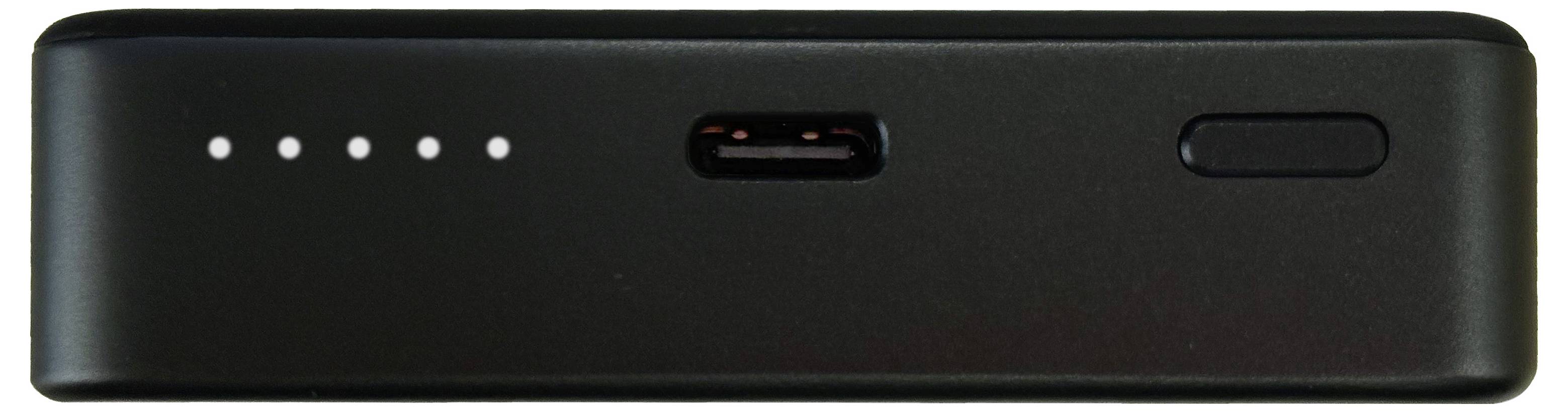 VOLTCRAFT VC-UC9SC.M2 Powerbank 10000 mAh Qi 2.2, USB PD 3.0 Li-Ion Schwarz/Silber