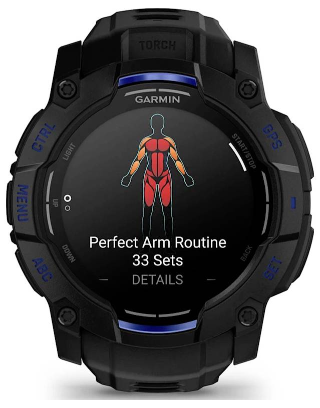 Garmin Instinct® 3 Smartwatch Schwarz, Blau
