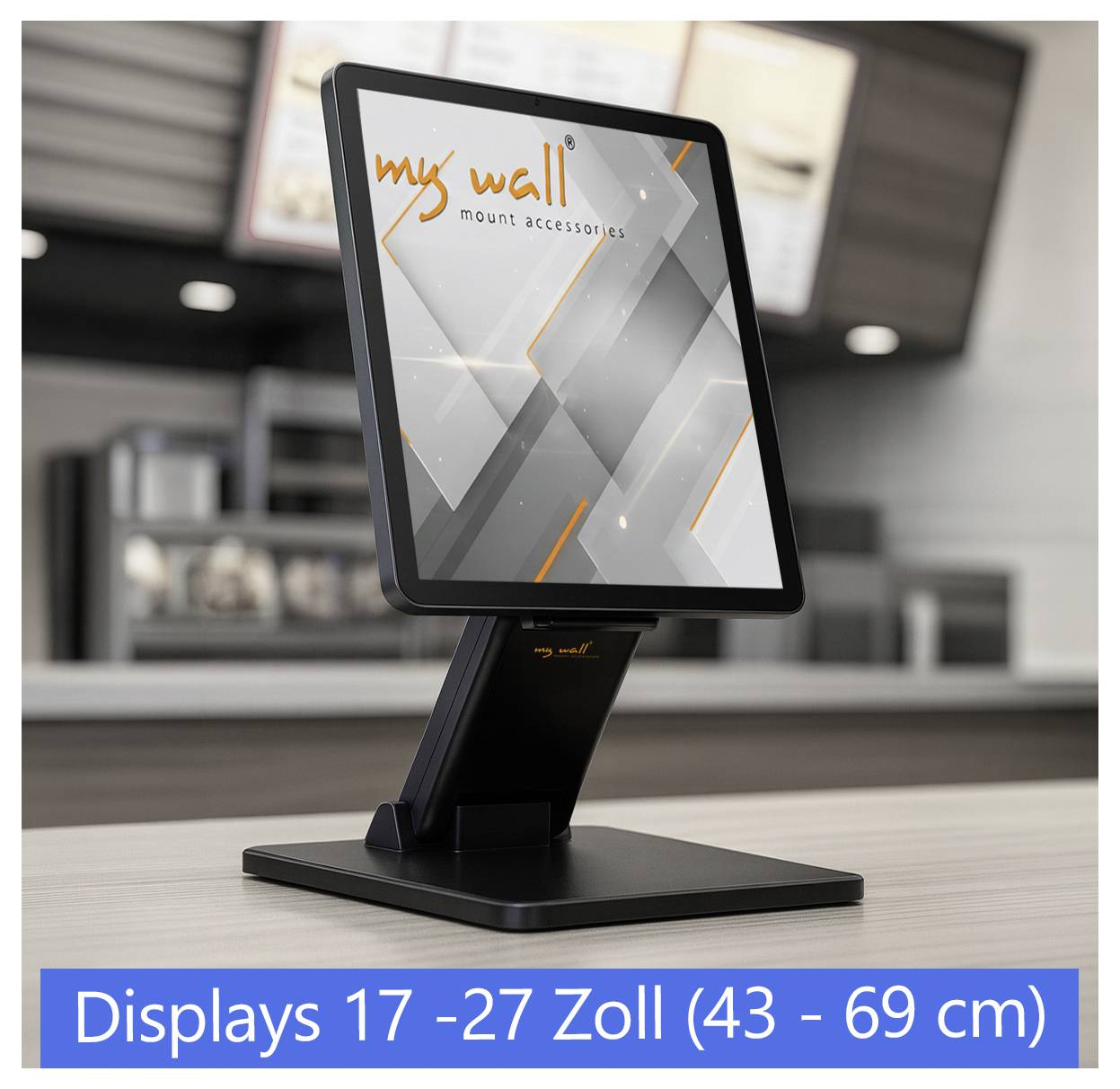 Tischständer für Monitore; geeignet für Displays 17–27 Zoll (43–69 cm).