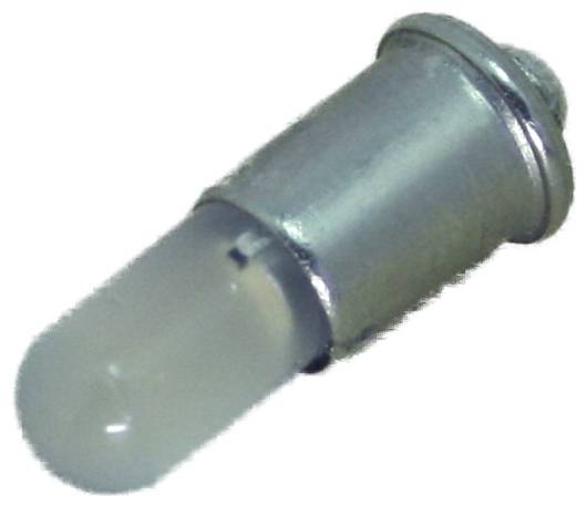 Kleine zylindrische LED-Anzeigelampe mit durchscheinendem rundem Ende und Metallgehäuse