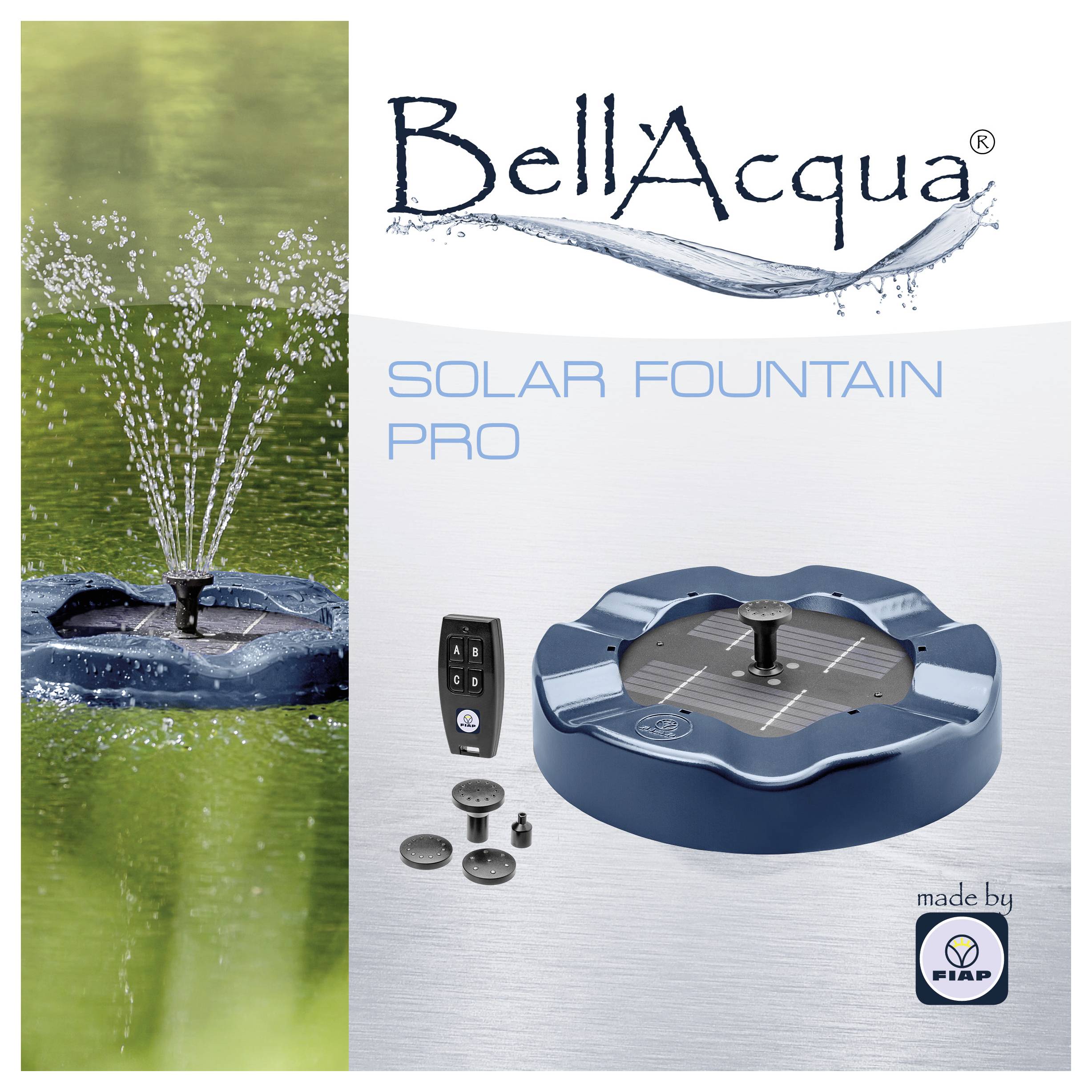 FIAP 3001 Bell´Acqua® SOLAR FOUNTAIN PRO Schwimmende Solarteichpumpe