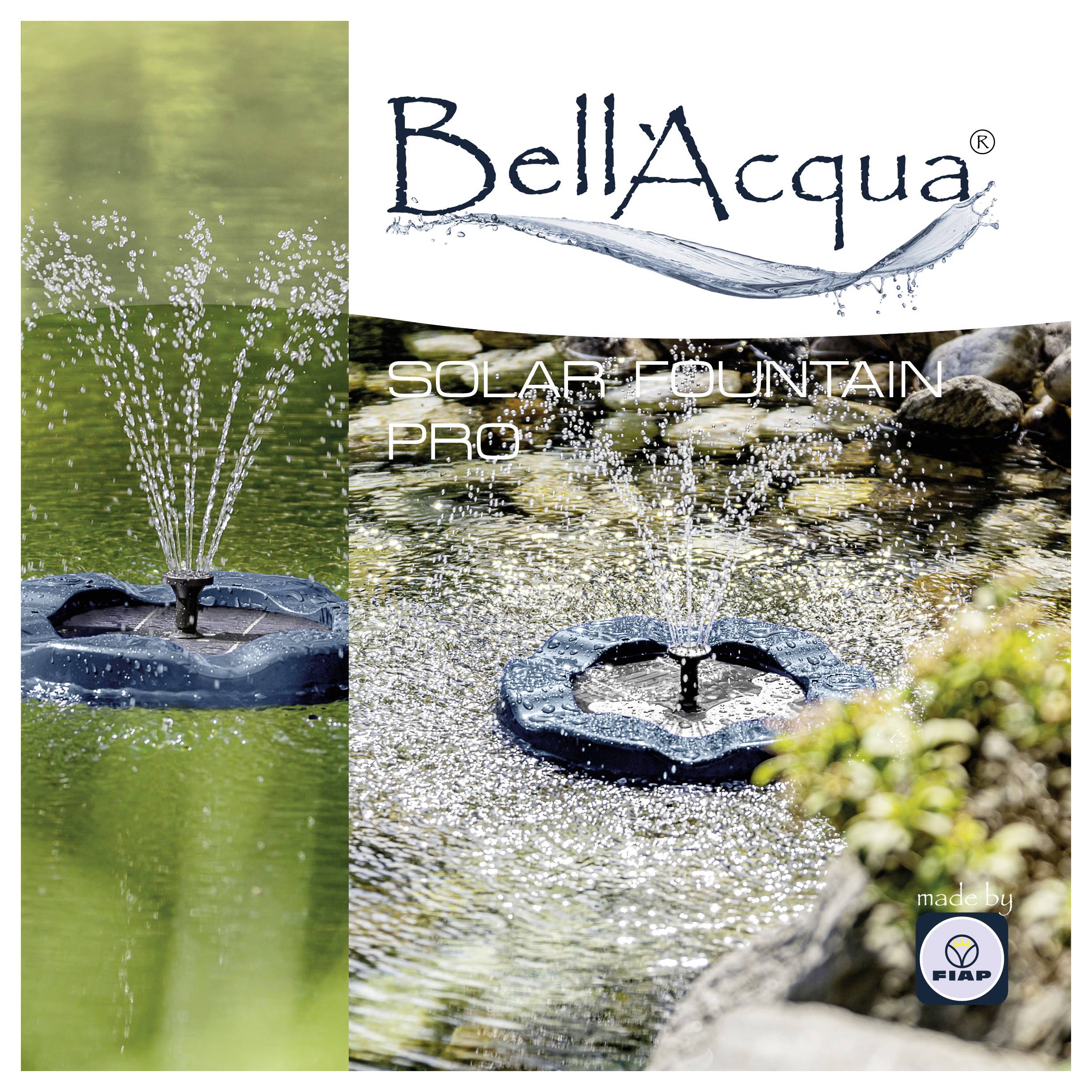 FIAP 3001 Bell´Acqua® SOLAR FOUNTAIN PRO Schwimmende Solarteichpumpe