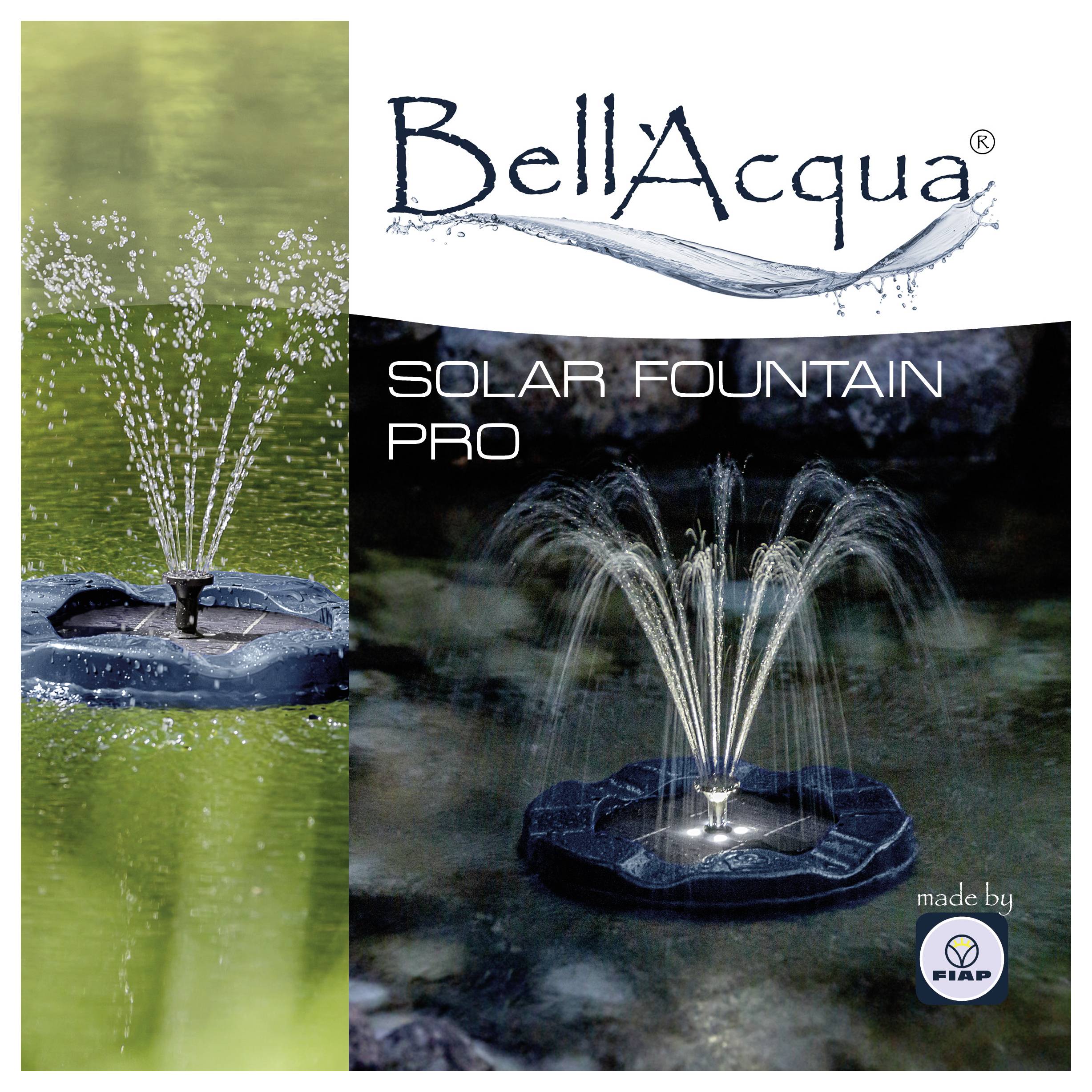 FIAP 3001 Bell´Acqua® SOLAR FOUNTAIN PRO Schwimmende Solarteichpumpe