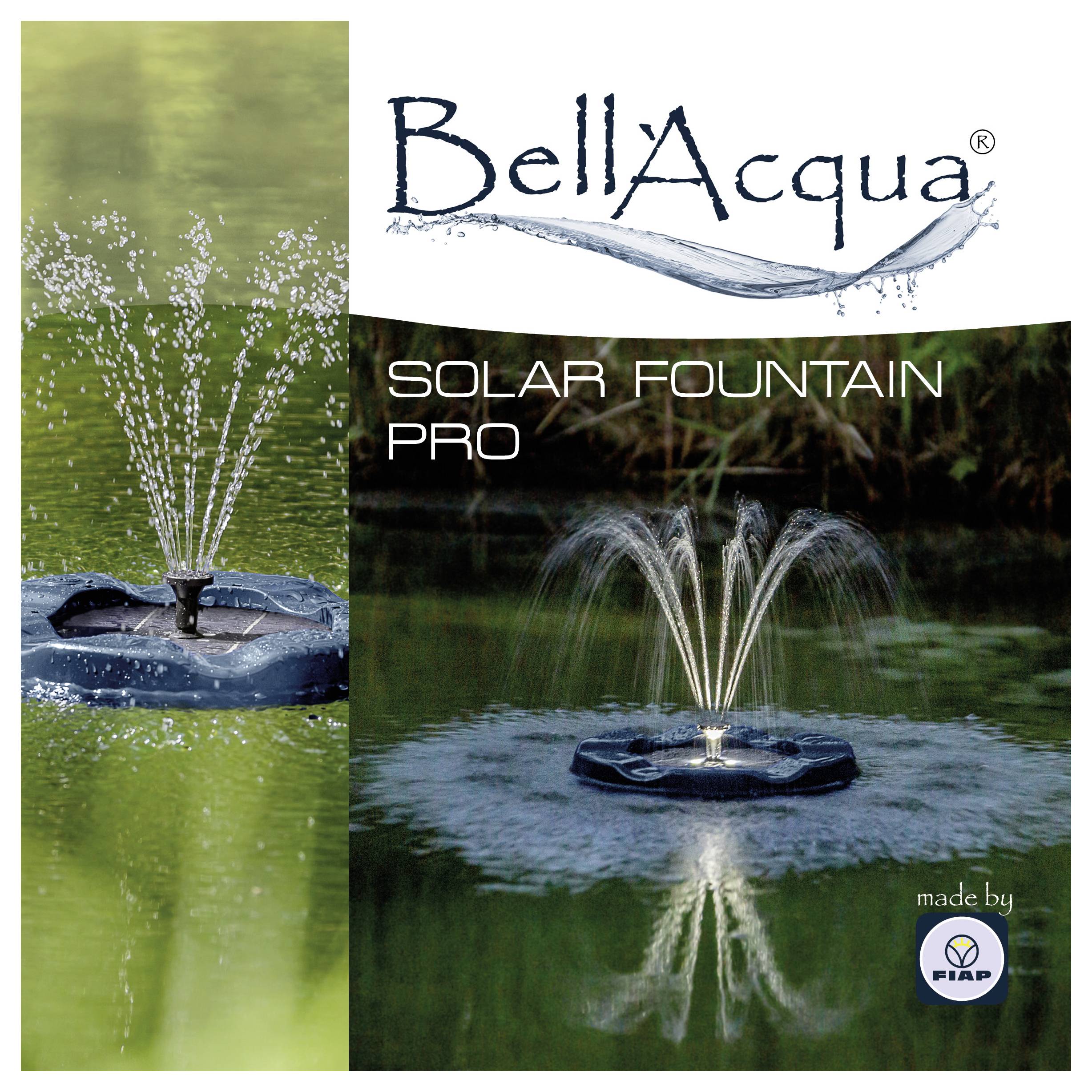 FIAP 3001 Bell´Acqua® SOLAR FOUNTAIN PRO Schwimmende Solarteichpumpe