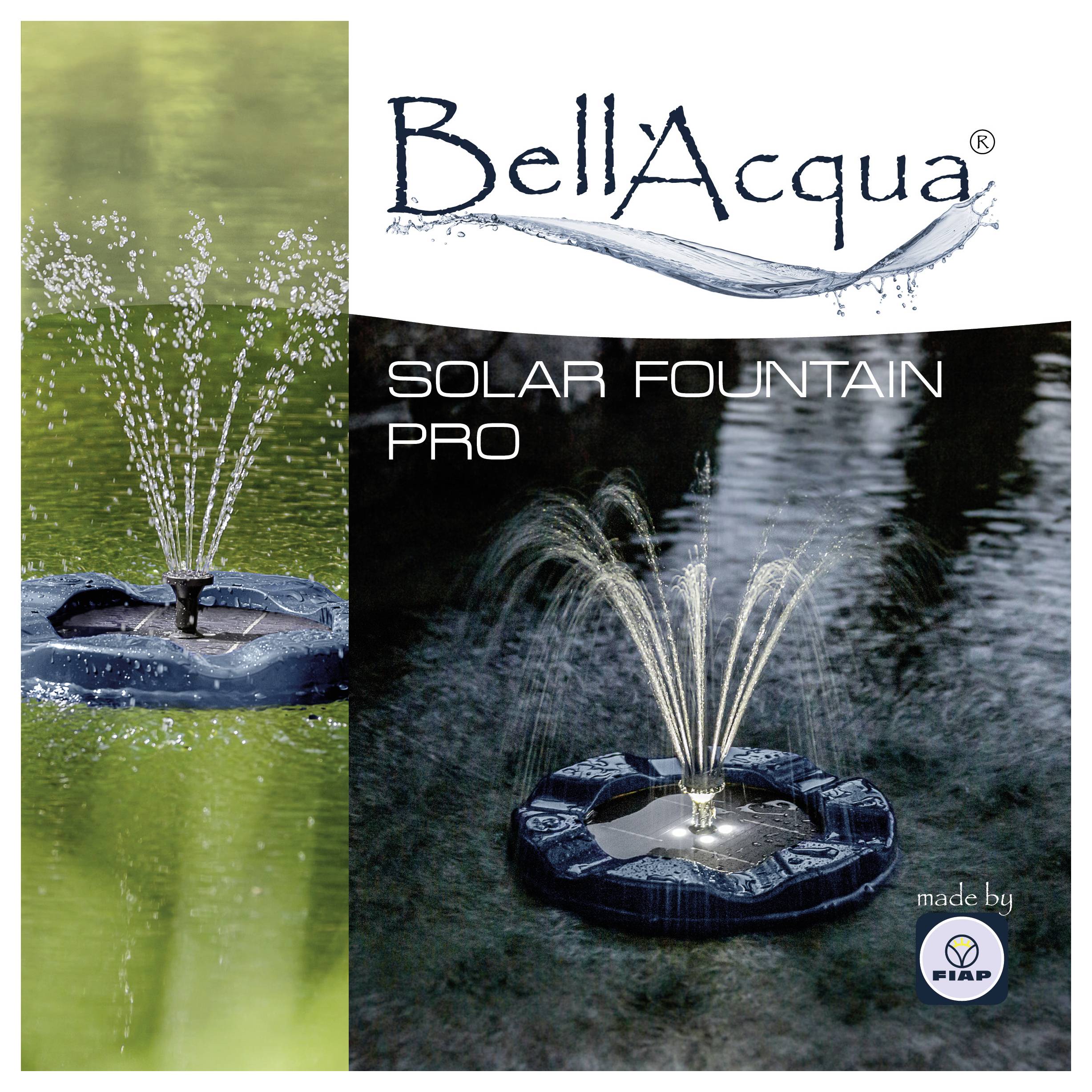 FIAP 3001 Bell´Acqua® SOLAR FOUNTAIN PRO Schwimmende Solarteichpumpe