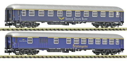 Fleischmann 6260083 N 2-tlg. Set 2: Schnellzugwagen, Suisse Train Bleu 2-teilig