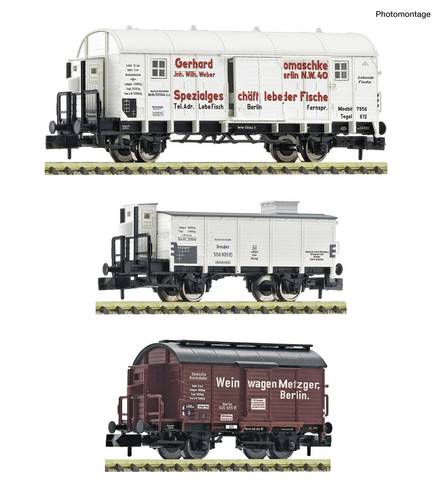 Fleischmann 6660148 N 3-tlg. Set: Gedeckte Güterwagen der DRB