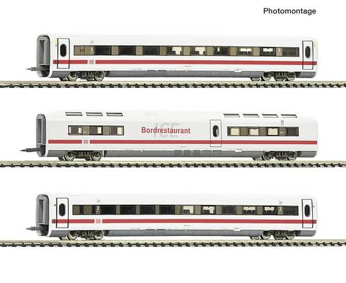 Fleischmann 7760014 N 3-tlg. Set: Ergänzungswagen zum ICE 1 (BR 401) „30 Jahre ICE“, DB AG 3-tei
