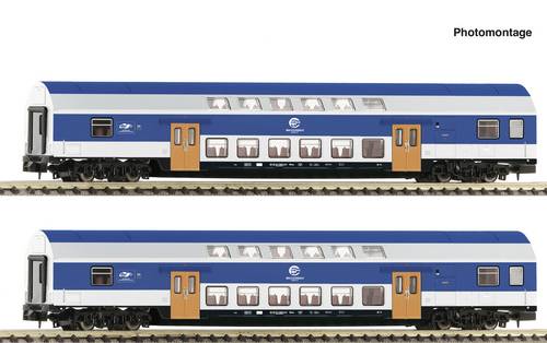 Fleischmann 6260094 N 2-tlg. Set: Doppelstockwagen der VEB