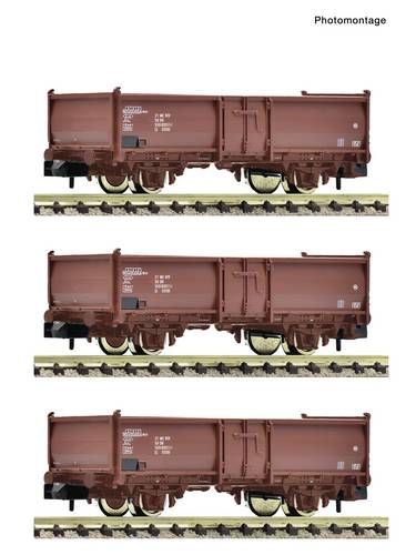 Fleischmann 6660158 N 3-tlg. Set: Offene Güterwagen, DR