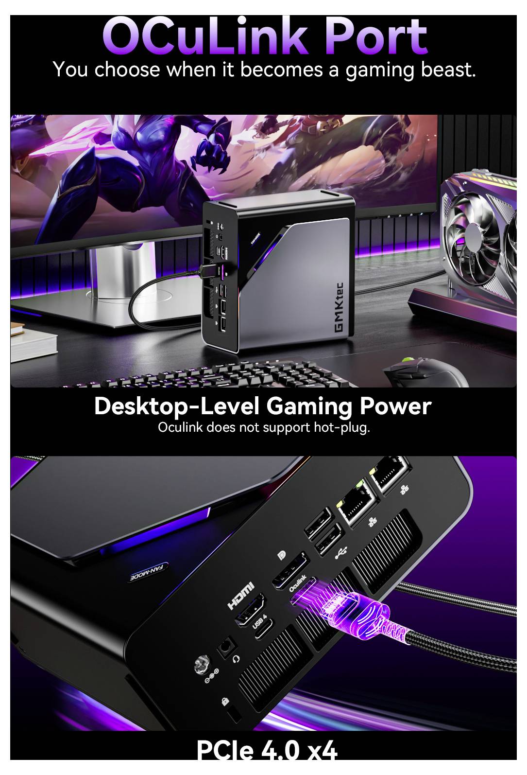 GMKtec Mini PC K15-1 Intel® Core™ Ultra 5 125U Intel® Core™ Ultra 5 125U 4.3GHz 32GB RAM 512GB SSD Intel Graphics Win 11 Pro K15-