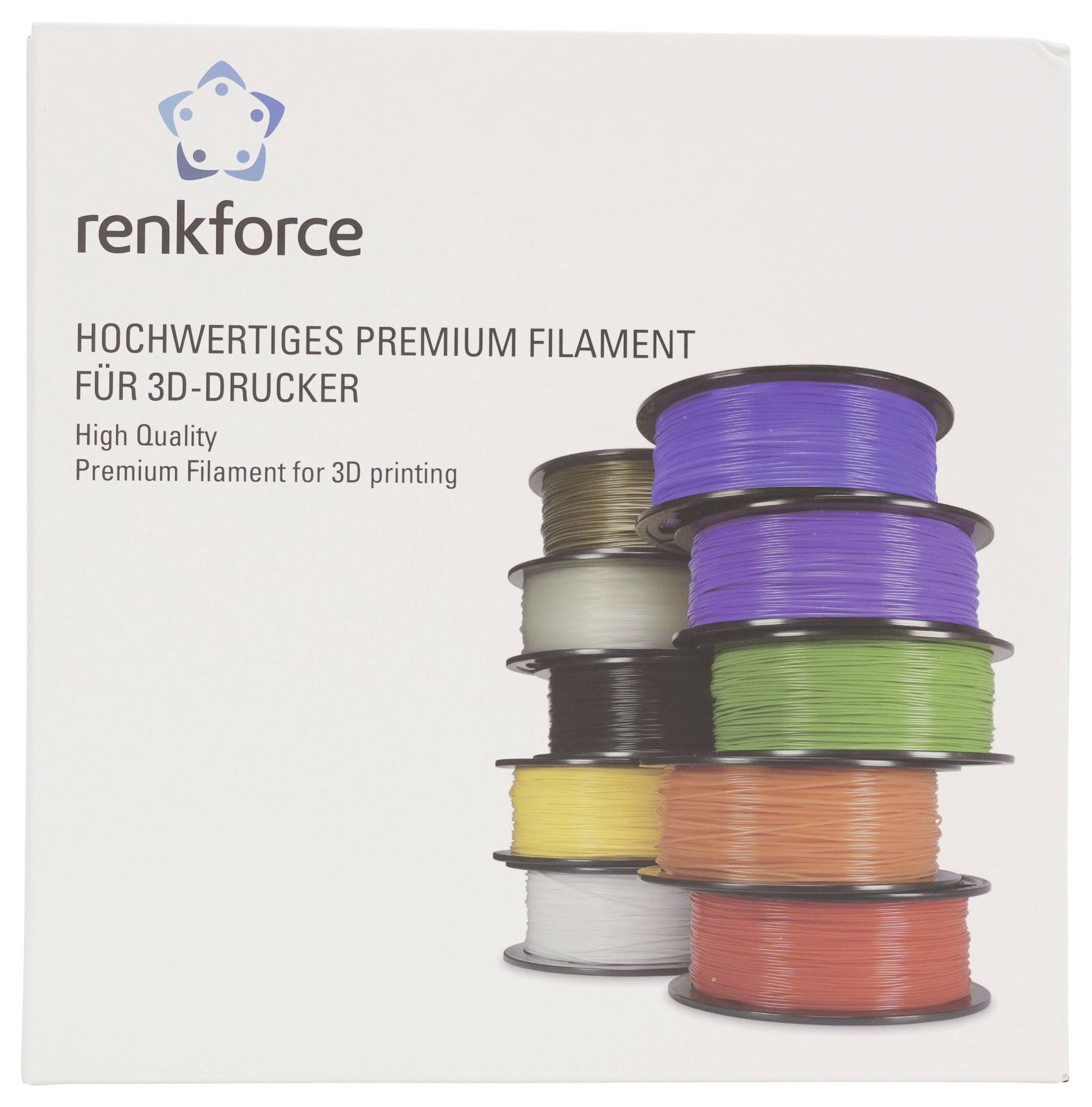 Renkforce RF-7552008 Filament PLA Pro hohe Zugfestigkeit, flexibel, hitzebeständig 1.75mm 1kg Haut-Farbe 1St.
