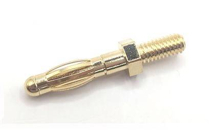 Mueller Electric BU-168-M4-9MM Bananenstecker Buchse, gerade Stift-Ø: 4mm Gold
