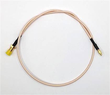 Mueller Electric SMAF-MMCXM31605 Koaxialkabel Außen-Durchmesser: 2.5mm RG316 50Ω 40 dB Braun, Transparent 1St.