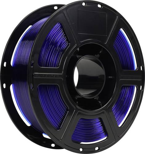 Renkforce RF-7552268 Filament PETG, Tough PLA hitzebeständig, flexibel 1.75 mm 1 kg Blau, Durchsich