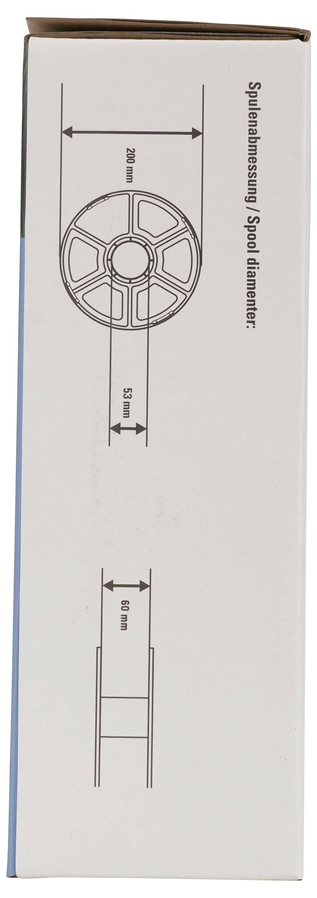 Renkforce RF-7552268 Filament PETG, Tough PLA hitzebeständig, flexibel 1.75mm 1kg Blau, Durchsichtig 1St.