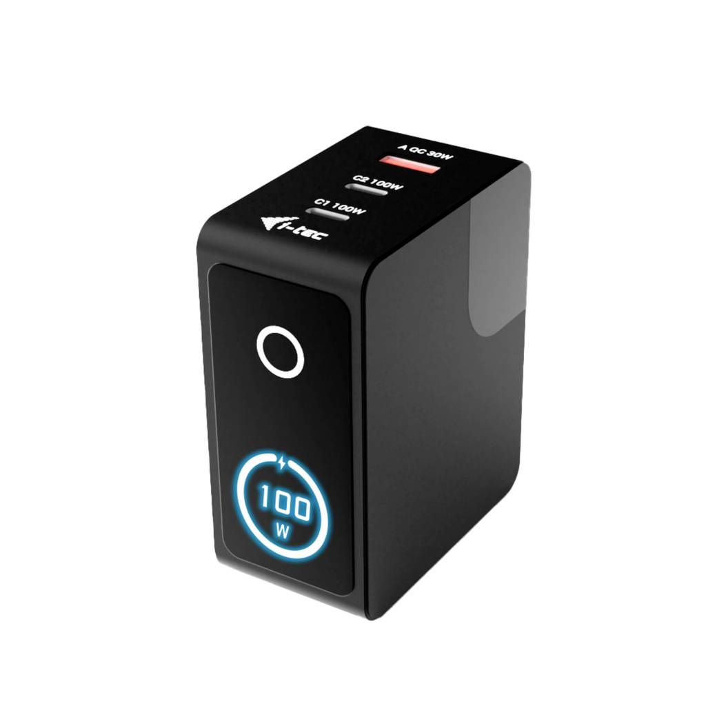I-tec 100W Intelligent Multiport USB Charger USB Ladegerät 100W USB-C®, USB-B Buchse USB PD 3.1 Schwarz USB Power Delivery