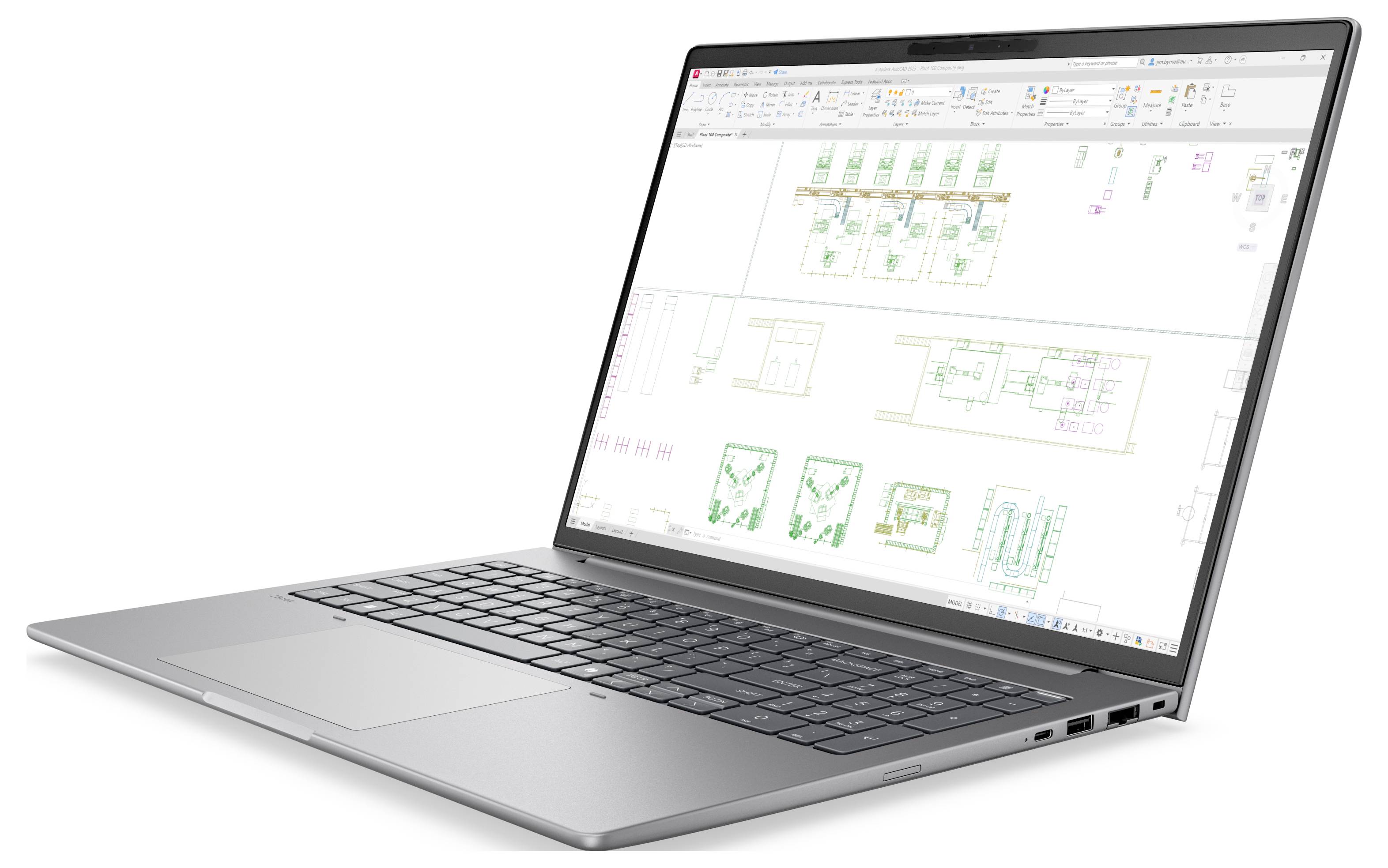 HP Notebook ZBook 8 G2i 40.6cm (16 Zoll) WUXGA 356H 6GB RAM 1TB SSD Deutsch, QWERTZ Intel Intel-Grafik GDDR7 Silber DK2Z2ET