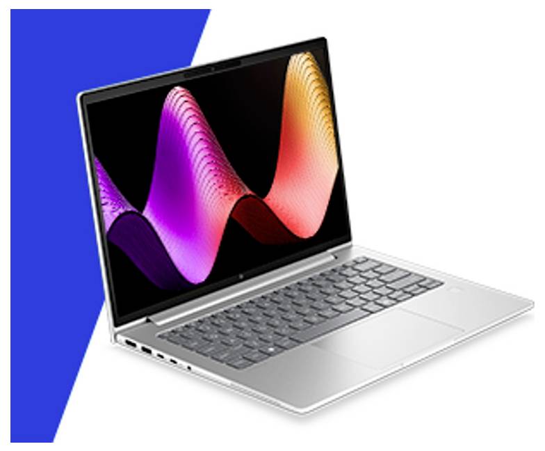 HP Notebook EliteBook 6 G2i 35.6cm (14 Zoll) WUXGA 350 32GB RAM 1TB SSD Deutsch, QWERTZ Intel Intel-Grafik Silber E02D2ET