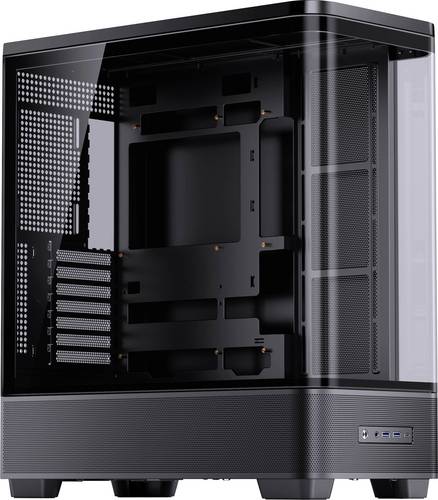 Jonsbo TK-5 Midi-Tower PC-Gehäuse Schwarz Seitenfenster
