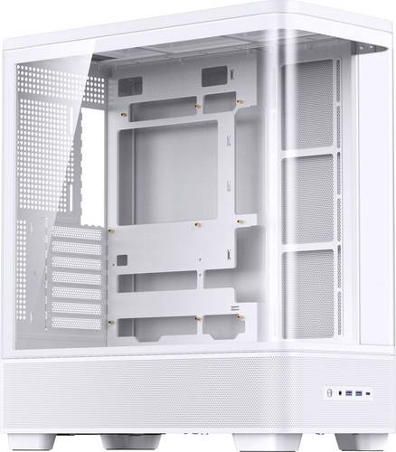 Jonsbo TK-5 Midi-Tower PC-Gehäuse Weiß Seitenfenster