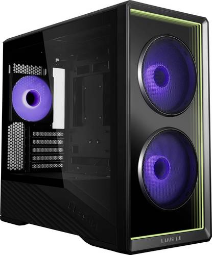 Lian Li Vector V150 INF Midi-Tower PC-Gehäuse Schwarz Seitenfenster, Lüftersteuerung