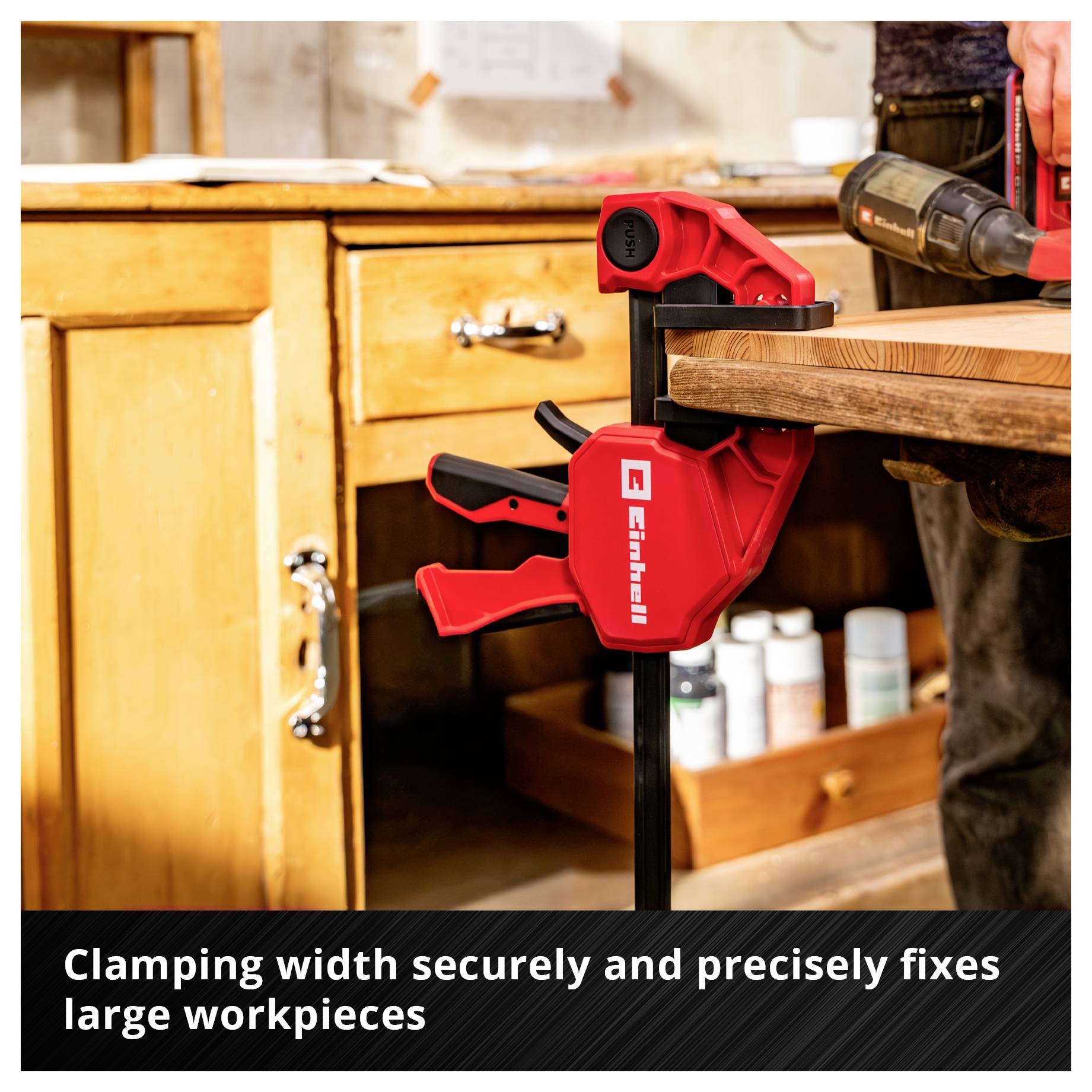 Einhell 930122 Einhandzwinge Produktabmessung, Länge: 121mm
