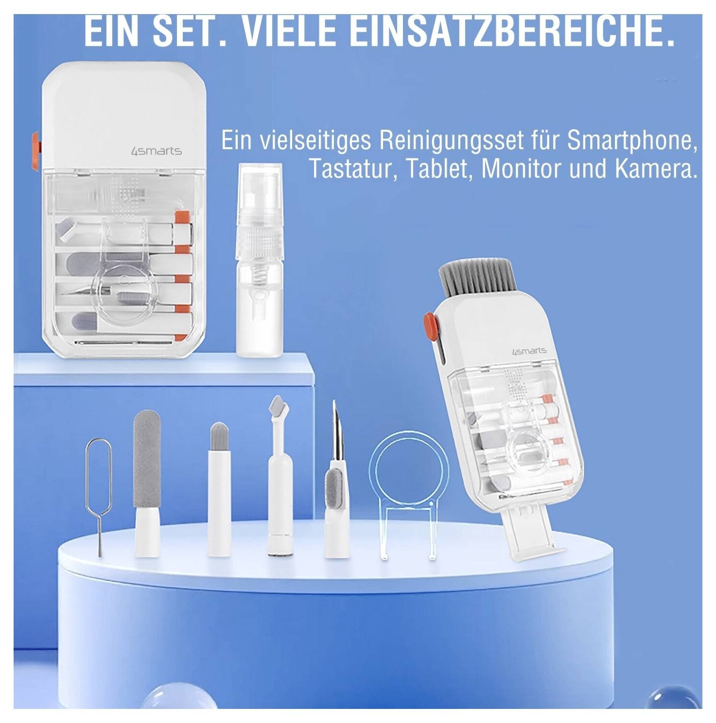 4Smarts 10-in-1 Multifunktion-Reinigungsset Smartphone /Geräte