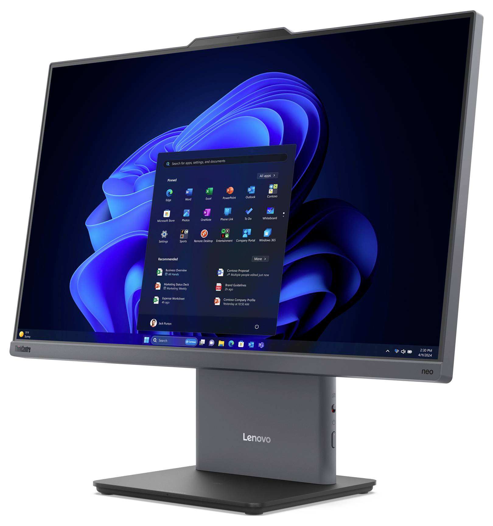 Lenovo All-in-One PC ThinkCentre neo 50a 24 Gen 5 60.5cm (23.8 Zoll) Full HD Intel® Core™ i5 i5-13420H 4.6GHz 16GB RAM 512GB SSD
