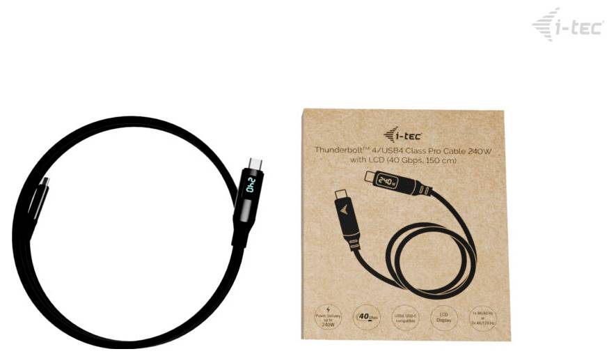 I-tec Thunderbolt™-Kabel 1.5m Schwarz TB4CBL150CMPRO