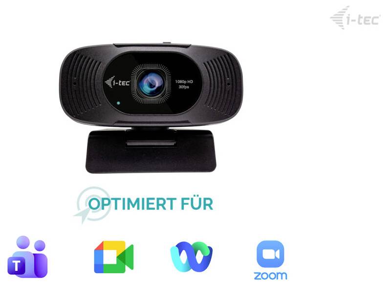 I-tec SOLOMON 200 1080p Business Webcam Full HD-Webcam 1920 x 1080 Pixel
