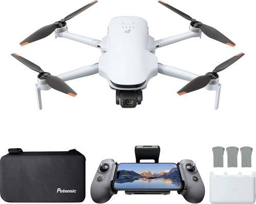 Potensic ATOM 3 Fly More Combo Quadrocopter RtF Kameraflug, GPS-Funktion Grau
