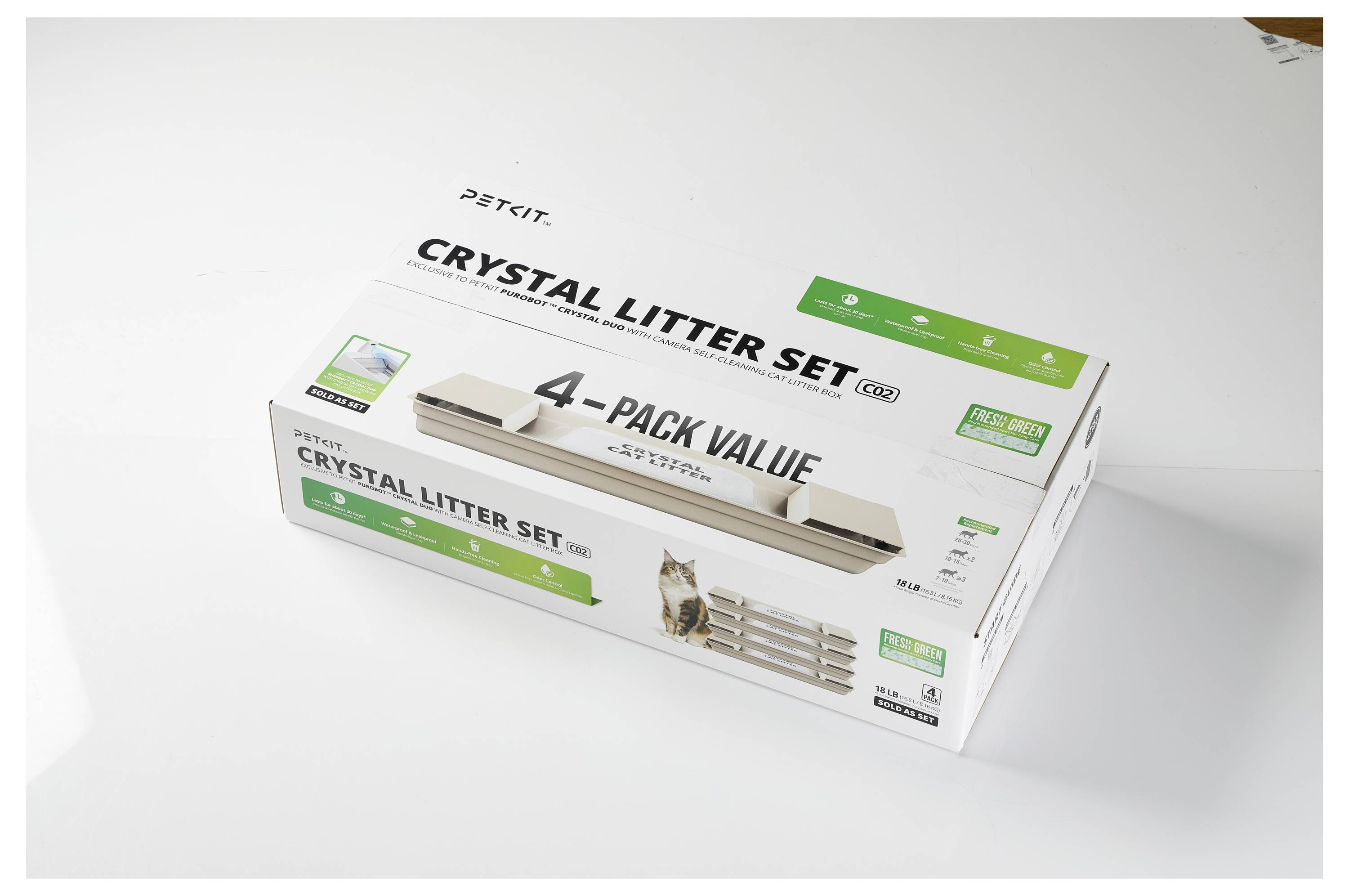 Petkit Crystal Litter Katzenstreu 4St.