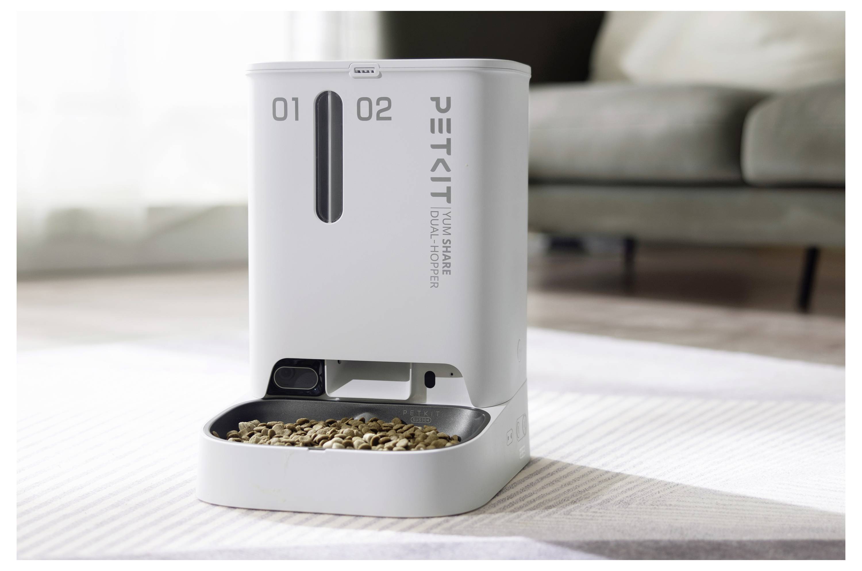 Petkit YumShare Dual-Hopper Futterautomat Weiß 1 St.