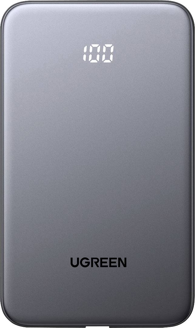 UGREEN tragbare Powerbank mit digitalem Batterieladezustand-Anzeiger bei 100%