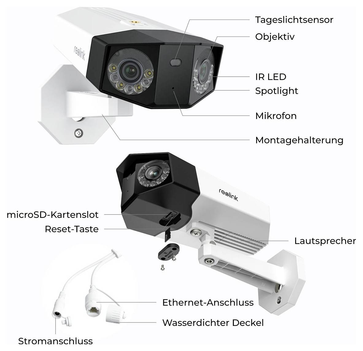 Reolink Duo Series P750-AVS PCDUOB8K06 LAN IP Überwachungskamera 7680 x 2160 Pixel