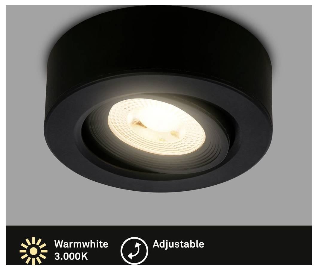 Briloner 7991015 Aufbauleuchte LED EEK: F (A - G) Warmweiß Schwarz