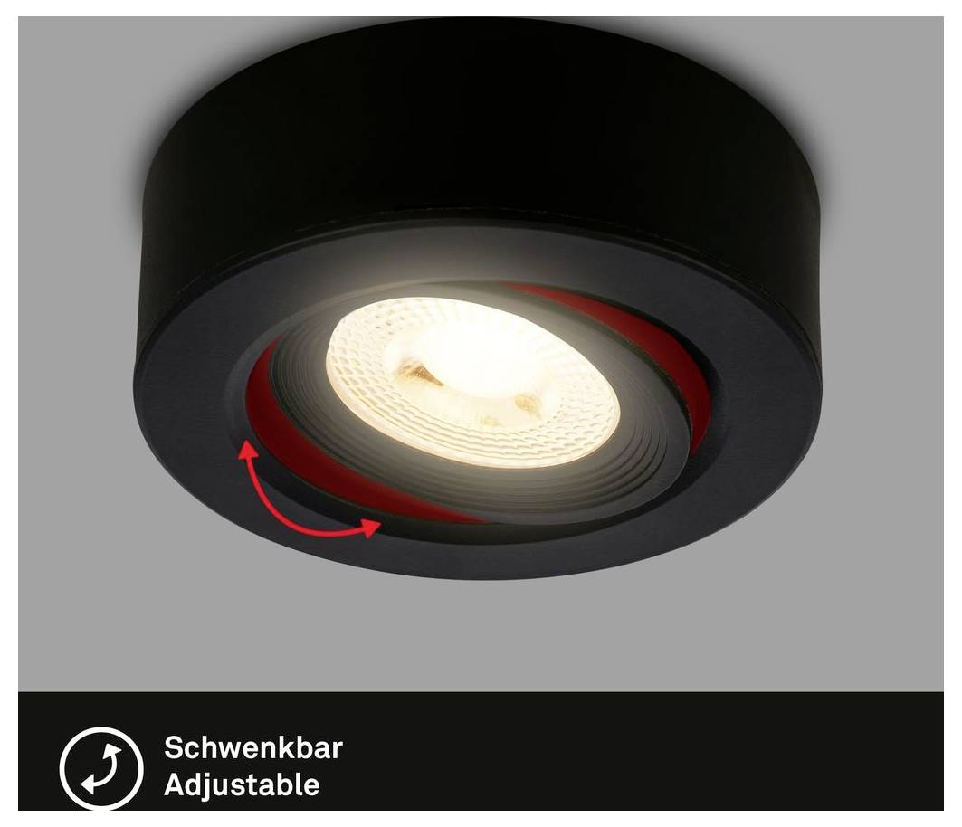 Runde LED-Deckenleuchte mit Hintergrundbeleuchtung; mit neutralweißem 4000K, Mikrowellensensor und IP44-Schutzart.