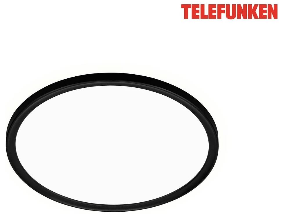Schwarzer ovaler Ring oder Dichtung auf weißem Hintergrund mit dem Logo „TELEFUNKEN